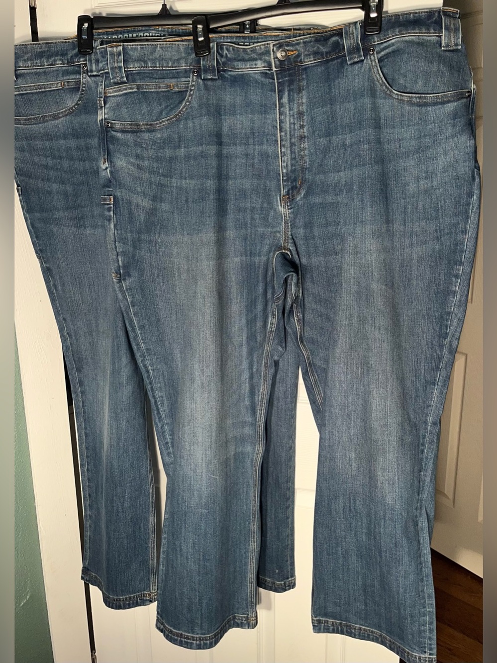Lot of 2 Men’s Duluth Trading Co Ballroom Double Flex Jeans 44 x 30 Relaxed Fit